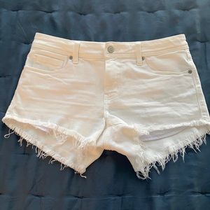 White cut off Jean shorts